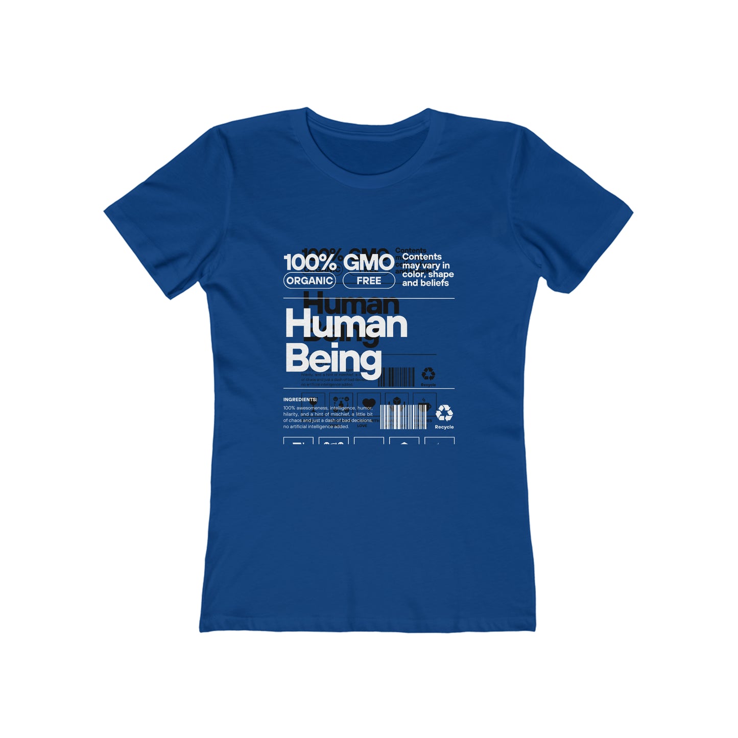 "Human Being" The Boyfriend Tee for Women