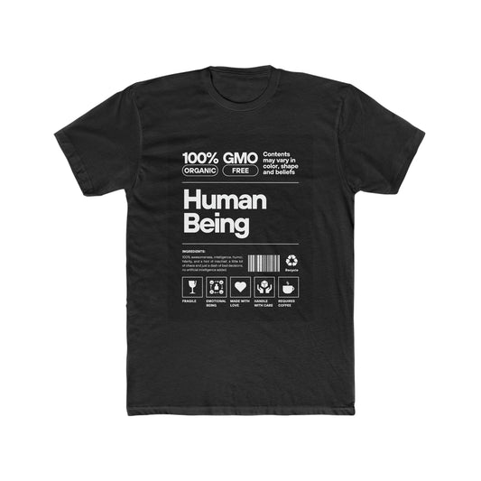 "Human Being" Men's Cotton Crew Tee